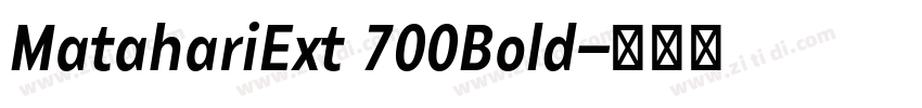 MatahariExt 700Bold字体转换